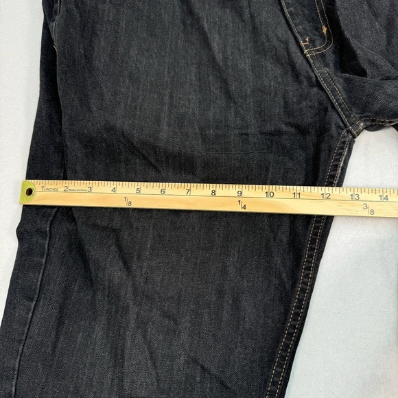 Evolution In Design Straight Leg Jeans Mens Size 38X32 Black High Rise - Picture 11 of 14